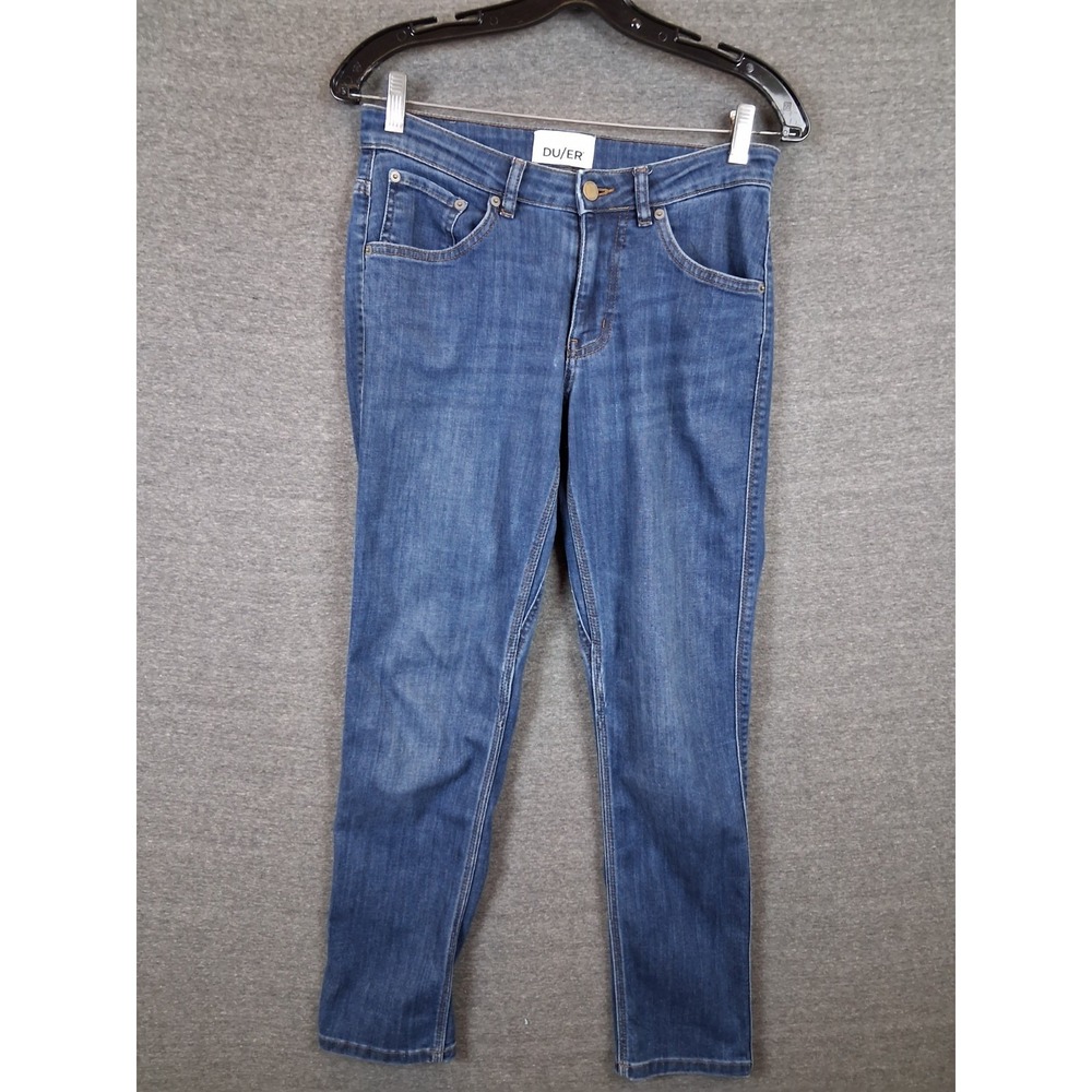 DU/ER Jeans Womens 26x30 Blue Performance Denim Slim Skinny‎ Stretch Coolmax\x